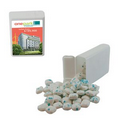 White Refillable Plastic Mint/ Candy Dispenser with Sugar Free Gum